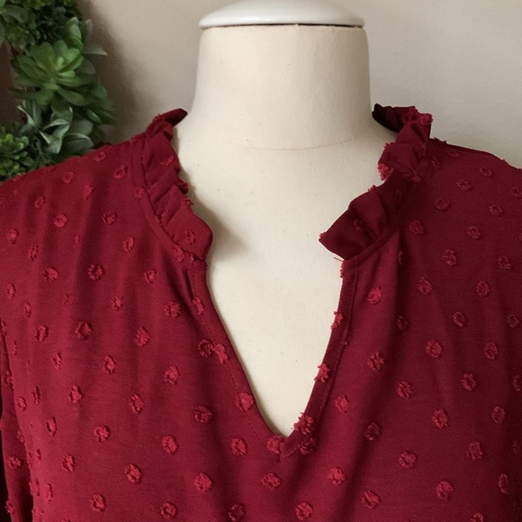 SHEIN Curve Swiss dot blouse - Picture 2 of 5
